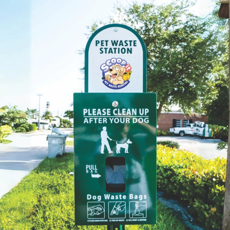 Commercial pet waste station